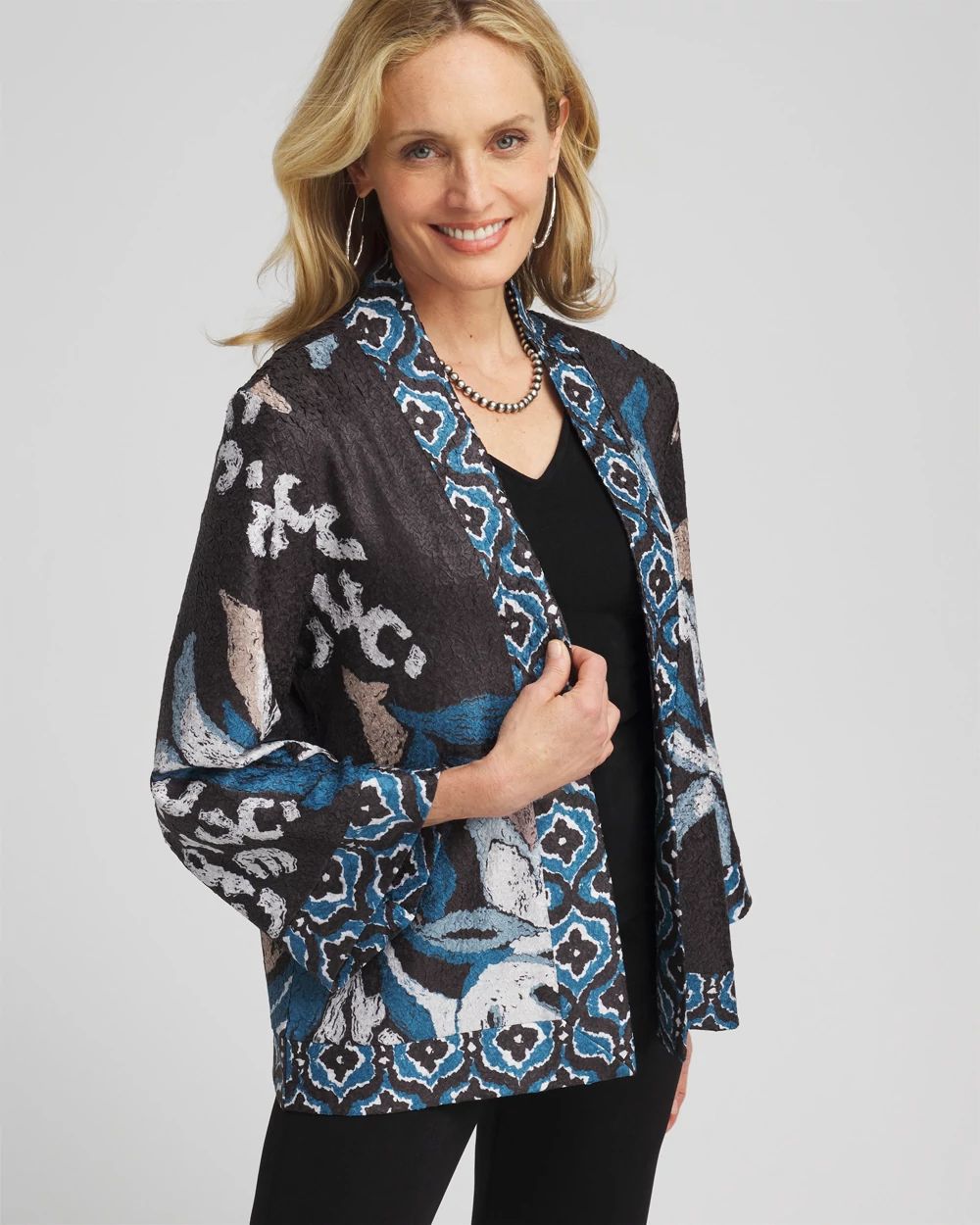 Travelers™ Collection Reversible Floral Crushed Jacket | Chico's